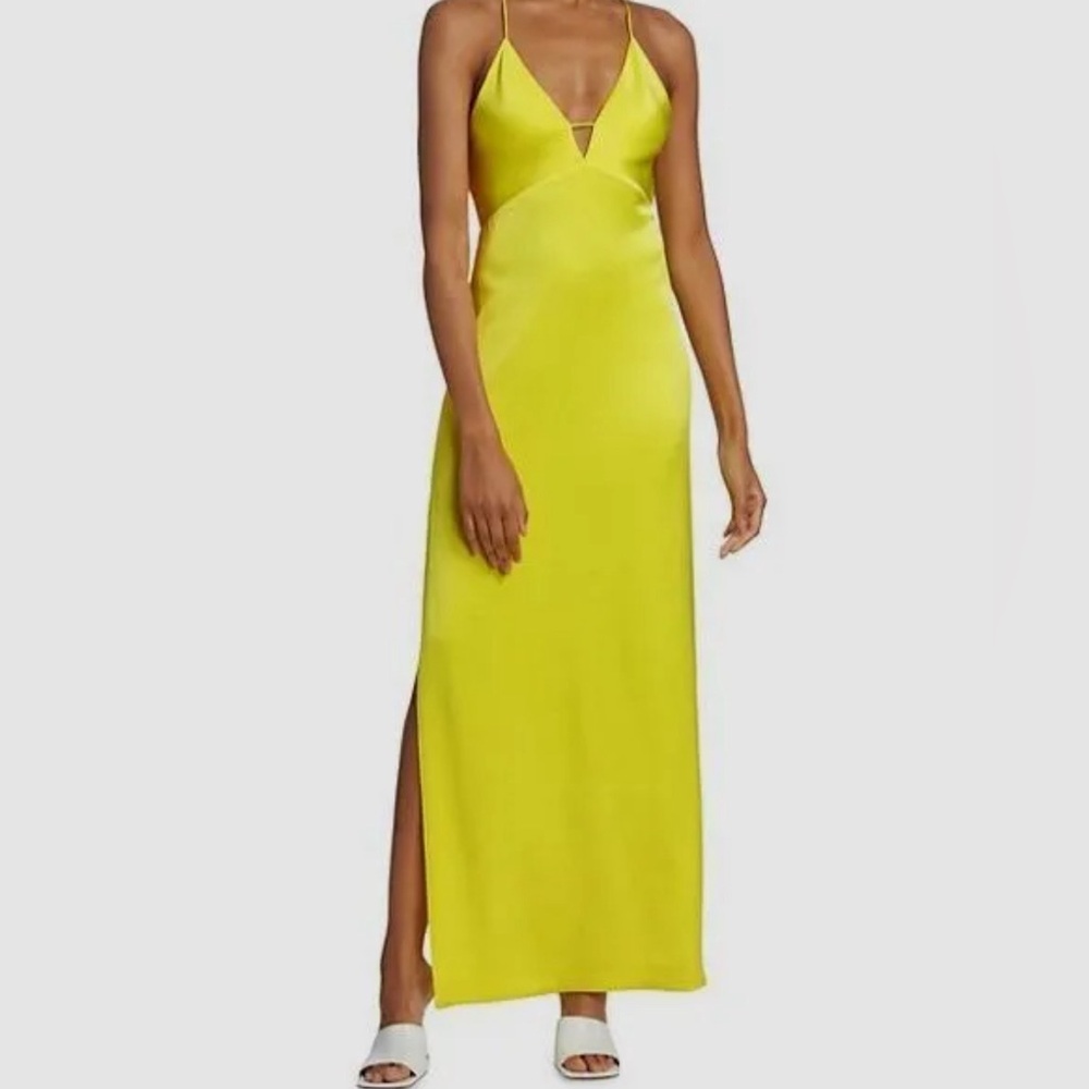ALICE + OLIVIA DAKOTA SLIP GOWN - YELLOW SZ. 12
